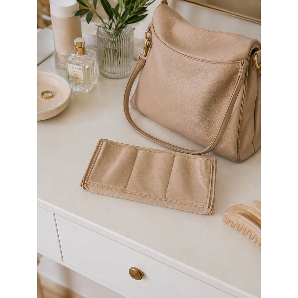 Tan Purse Insert Organizer 10 inches NEW
